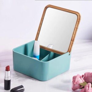 rangement de maquillage avec miroir cosmetique 451045